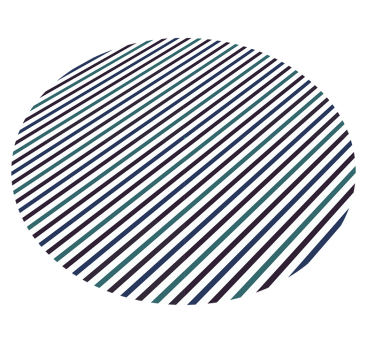 줄무늬 비닐 카펫 회색과 녹색 - TenStickers