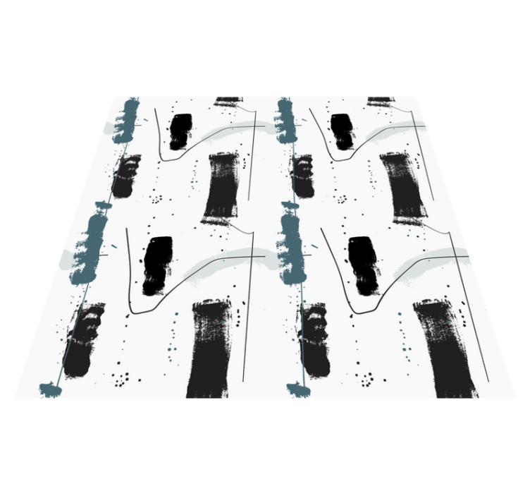 미니멀리스트 효과 비닐 카펫 선형 추상 도형 - TenStickers