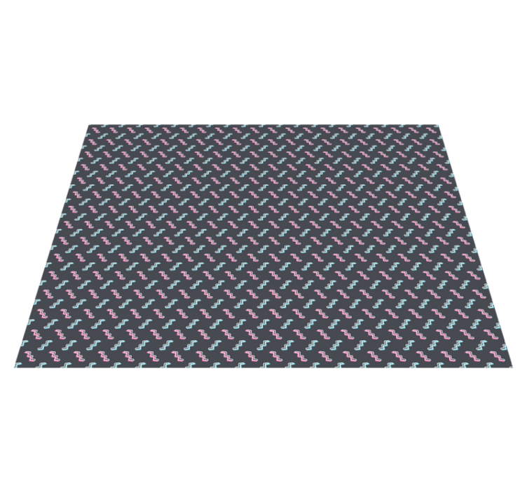 지그재그 추상 기하학 패턴 침실 깔개 - TenStickers