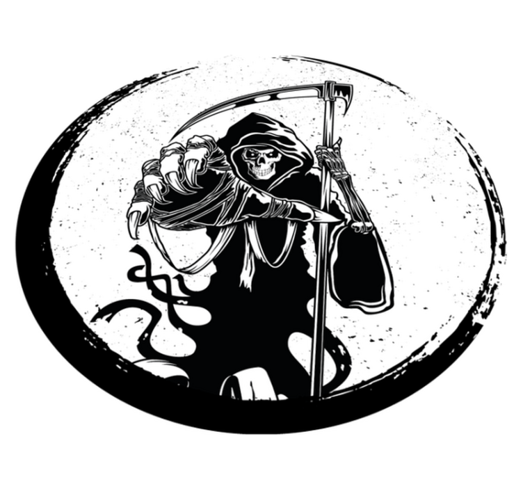 할로윈 비닐 카펫 저승사자 모티프 - TenStickers