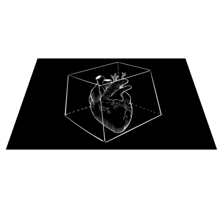 모던 효과 비닐 카펫 하트 일러스트레이션 - TenStickers