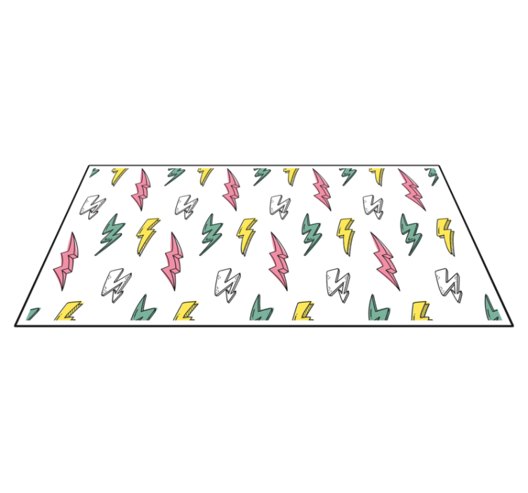 비닐 게임 카펫 번개 패턴 - TenStickers