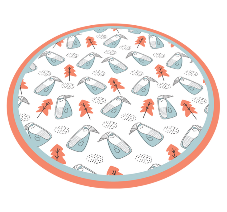 비닐 카펫 보육 귀여운 동물 패턴 - TenStickers