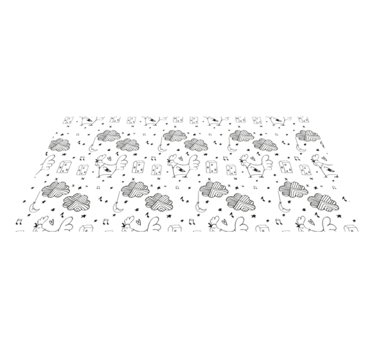 어린 이용 비닐 카펫 미니멀리스트 가금류 디자인 - TenStickers