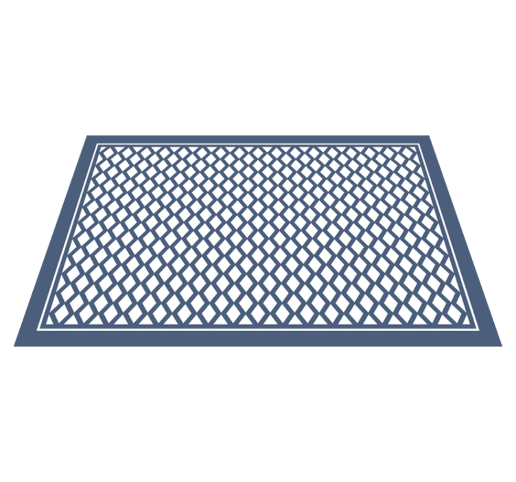 다이아몬드 패턴 "햄튼 스타일" 기하학적 양탄자 - TenStickers