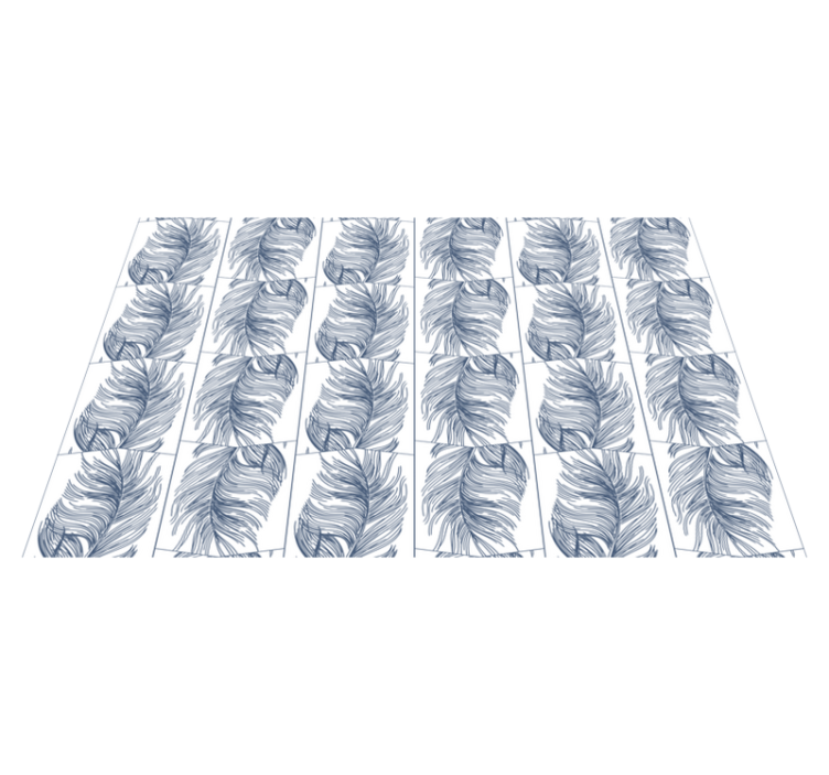 비닐 카펫 자연 우아한 잎사귀 - TenStickers