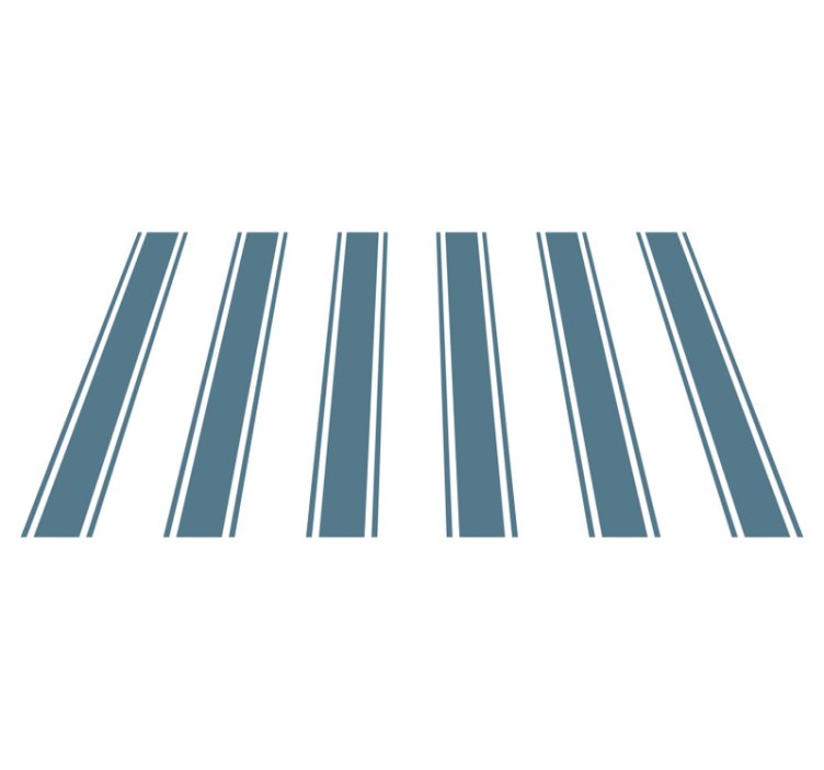 줄무늬 비닐 카펫 현대적 패턴 - TenStickers