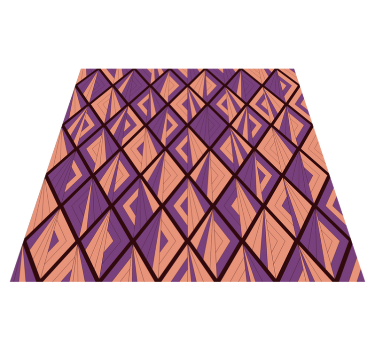 기하학적 효과 비닐 카펫 기하학적 패턴의 조화 - TenStickers