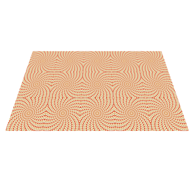 만다라 비닐 카펫 만다라 패턴 디테일 - TenStickers