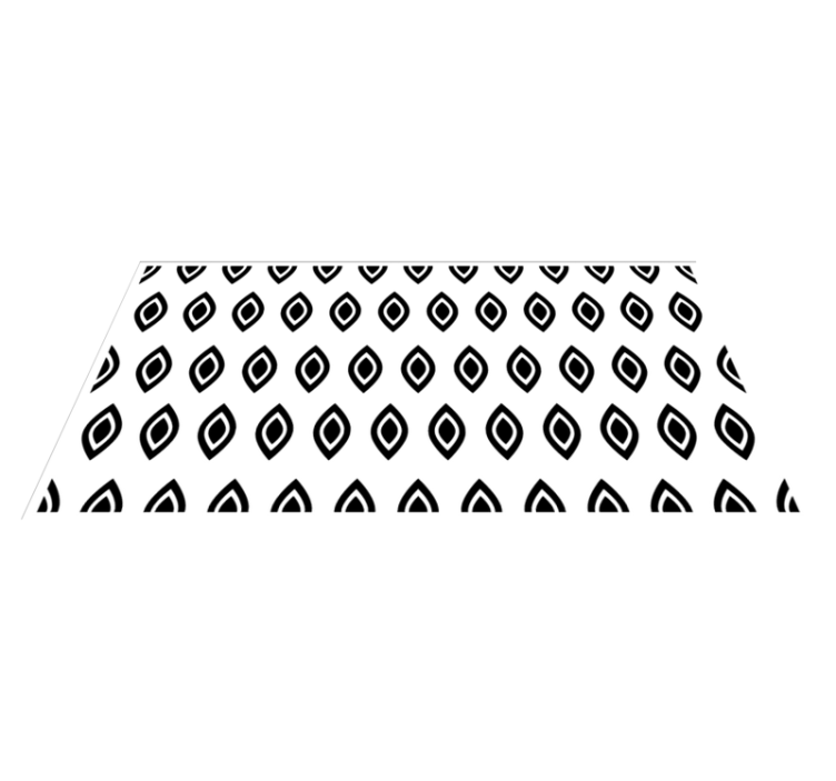 모던 효과 비닐 카펫 기하학적 눈 모티프 - TenStickers