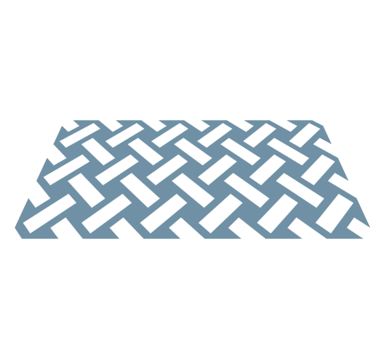 기하학적 효과 비닐 카펫 대조 쉐브론 - TenStickers