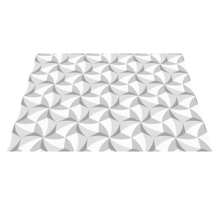 기하학적 효과 비닐 카펫 추상 소용돌이 패턴 - TenStickers