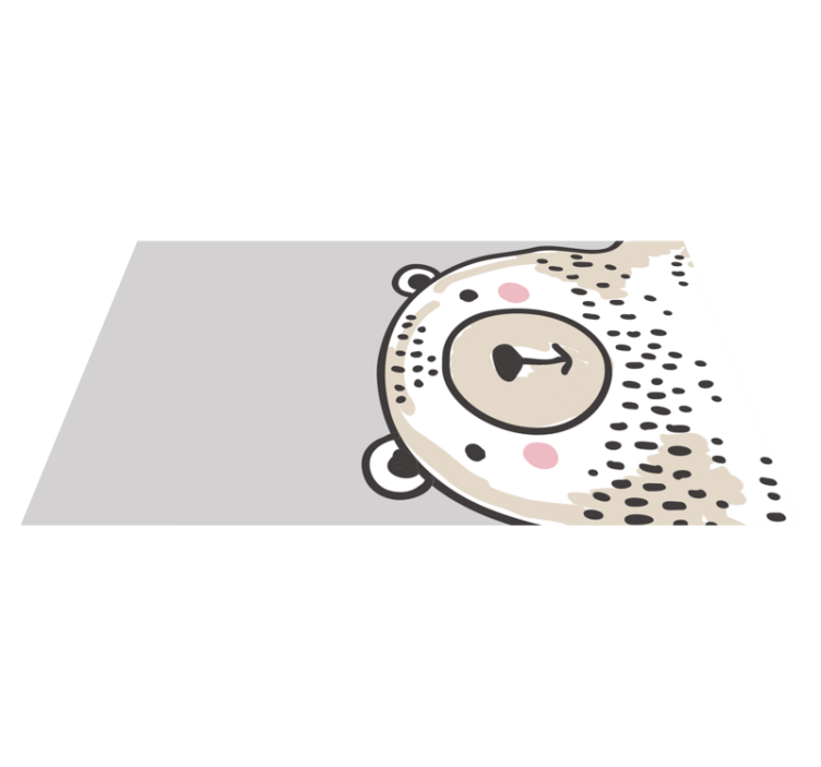 비닐 카펫 보육 곰 얼굴 모양 - TenStickers