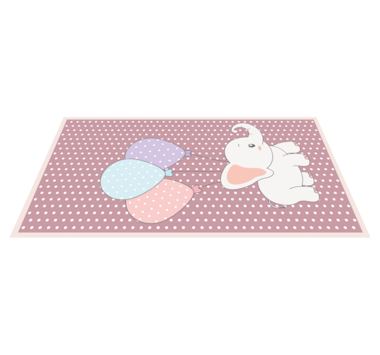 비닐 카펫 보육 코끼리 풍선놀이 - TenStickers
