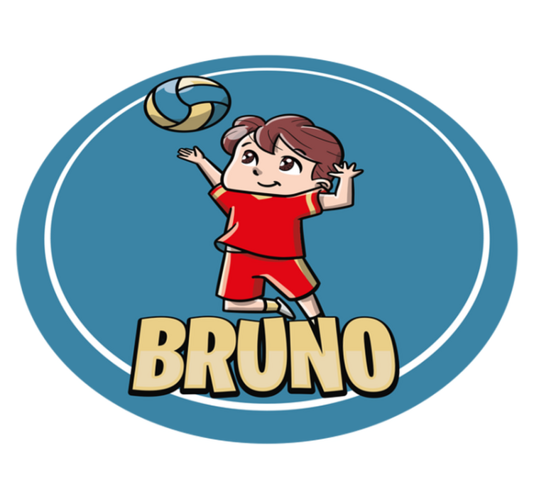 이름이있는 비닐 카펫 맞춤형 스포츠 - TenStickers