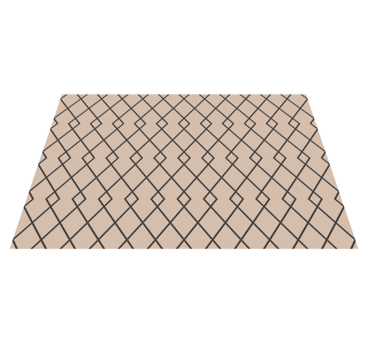 기하학적 효과 비닐 카펫 우아한 다이아몬드 모티브 - TenStickers