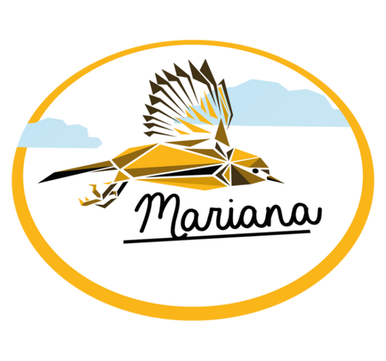 이름이있는 비닐 카펫 맞춤형 새 - TenStickers