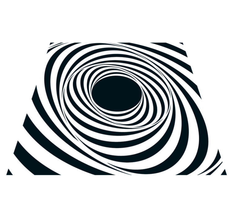 기하학적 떨어지는 사각형 패턴 현대 깔개 - TenStickers