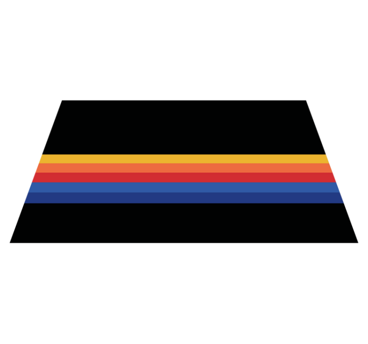 줄무늬 비닐 카펫 최소한의 줄무늬 강조 - TenStickers