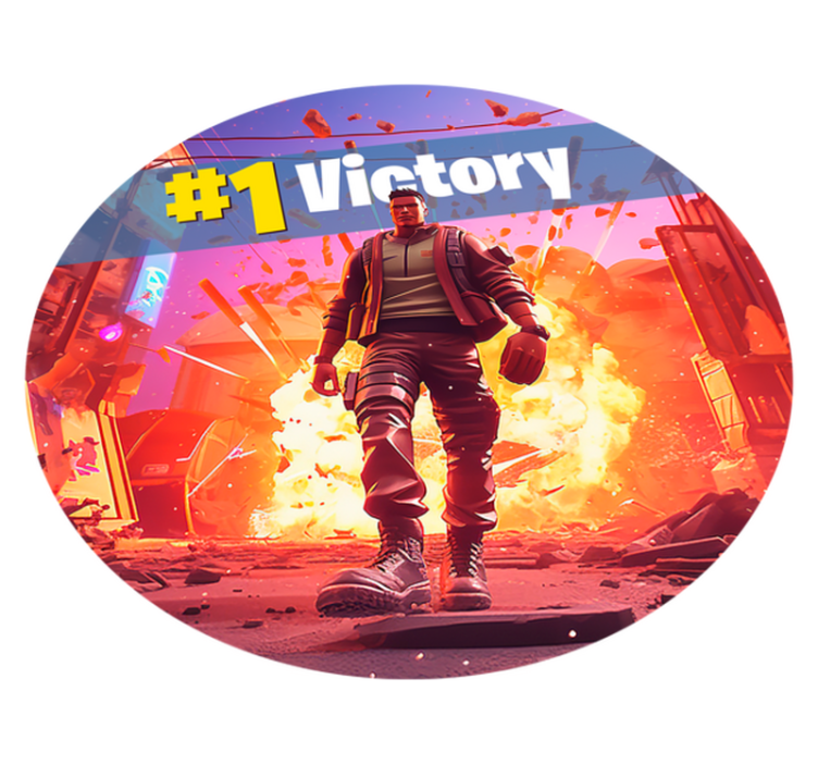 침실용 비닐 카펫 게임 용사의 승리 - TenStickers