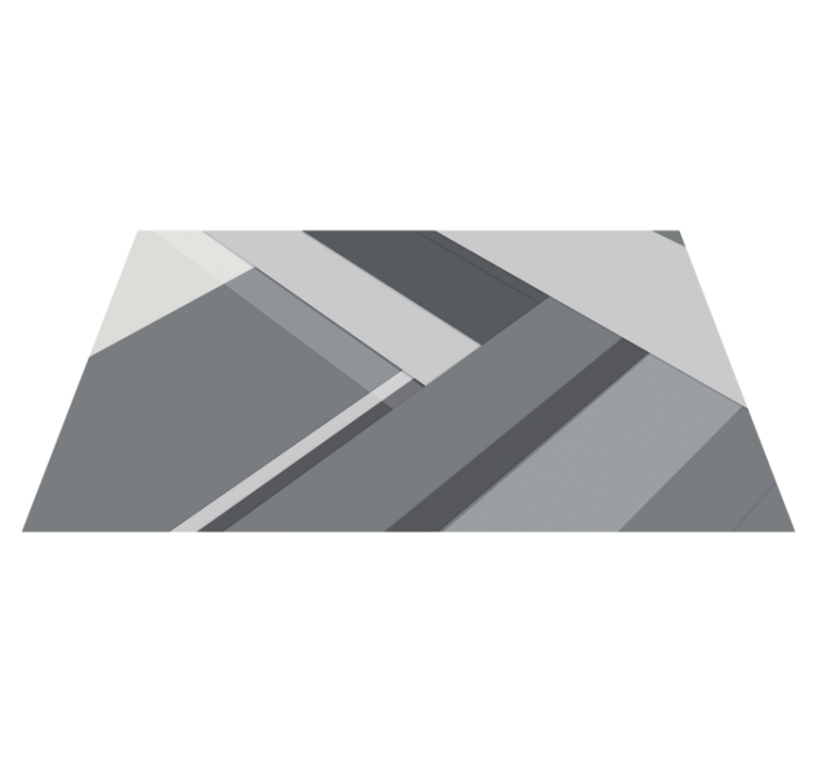 침입 비닐 카펫 기하학적 회색 - TenStickers