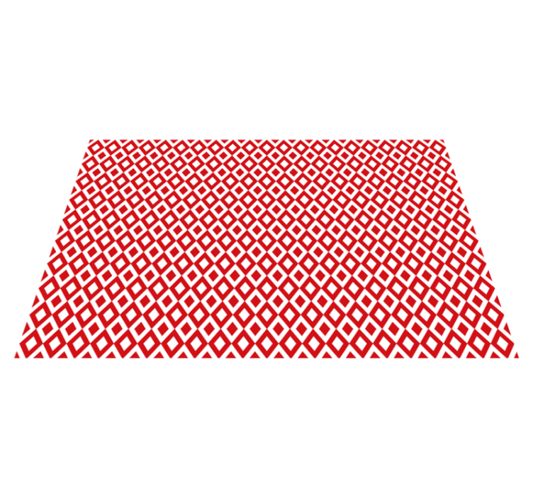 비닐 카펫 레드 다이아몬드 모티브 - TenStickers