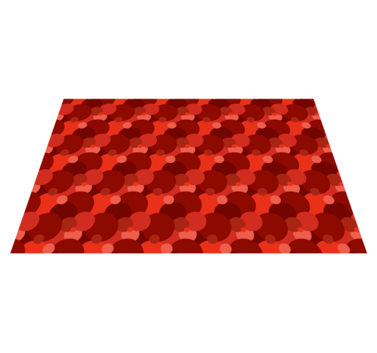 비닐 카펫 레드 현대 서클 패턴 - TenStickers