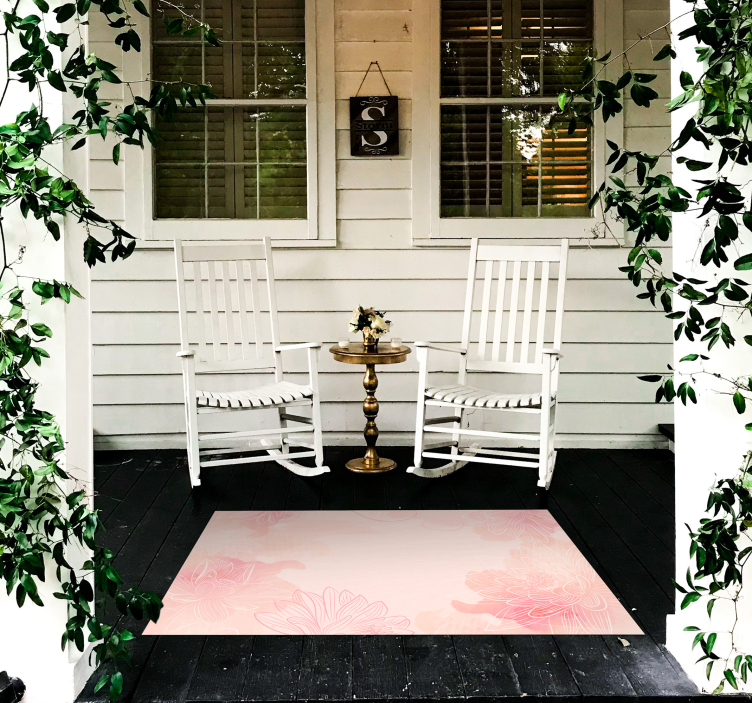 비닐 카펫 꽃과 식물 꽃의 평온함 - TenStickers