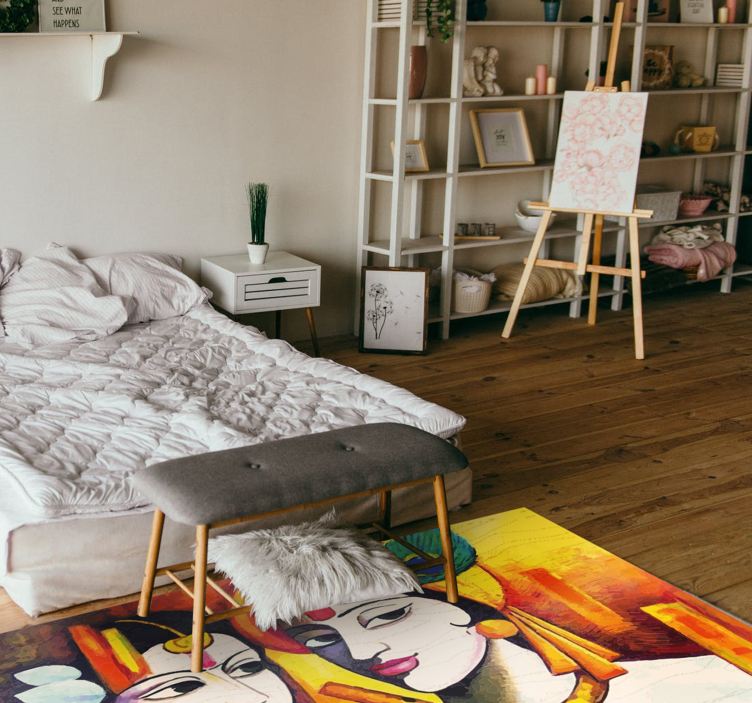 거실용 비닐 깔개 문화의 정수 - TenStickers