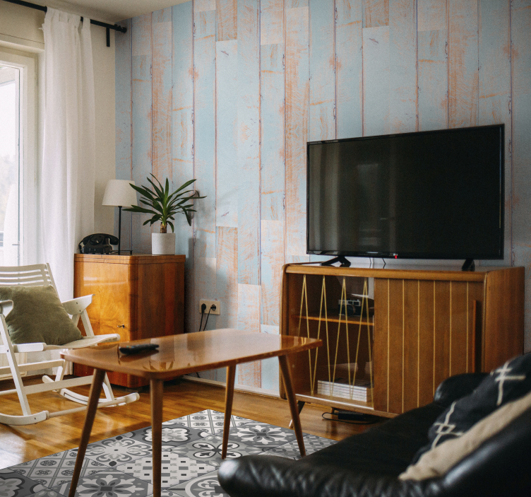 Hidraulic 타일 효과 회색 색상 타일 카펫 - TenStickers