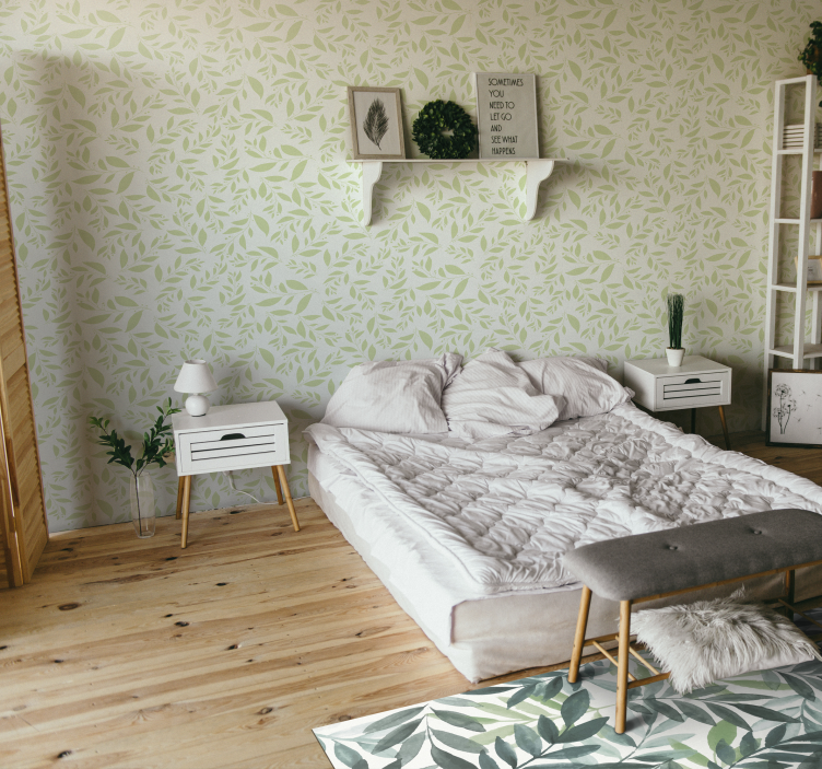 비닐 카펫 꽃과 식물 식물의 단풍 - TenStickers