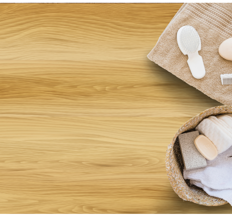 우드 효과 비닐 카펫 단순한 질감 - TenStickers