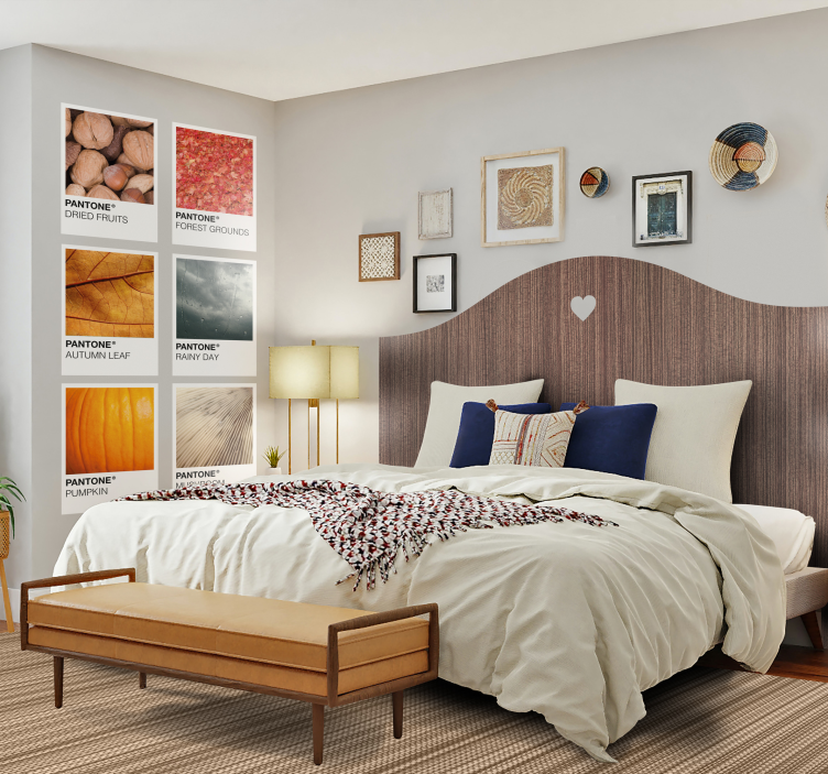 욕실용 비닐 카펫 질감이 있는 중립적인 직조 - TenStickers