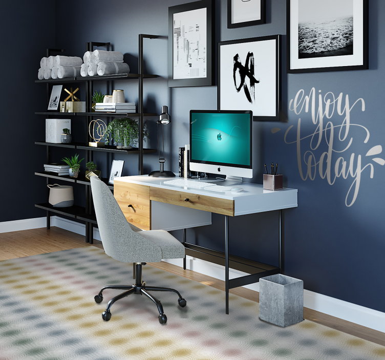 거실용 비닐 깔개 부드러운 파스텔 선들 - TenStickers