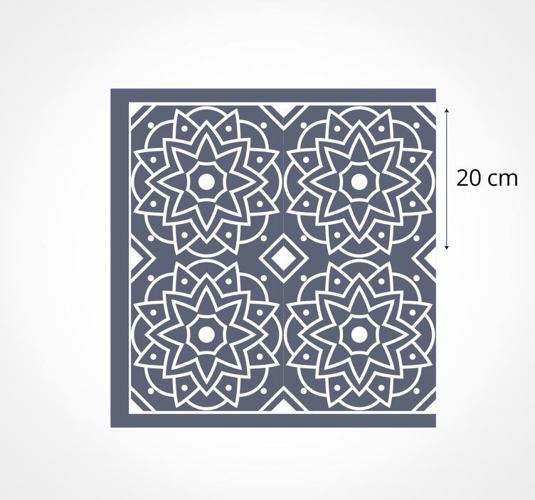 비닐 주방 카펫 정교한 모자이크 패턴 - TenStickers