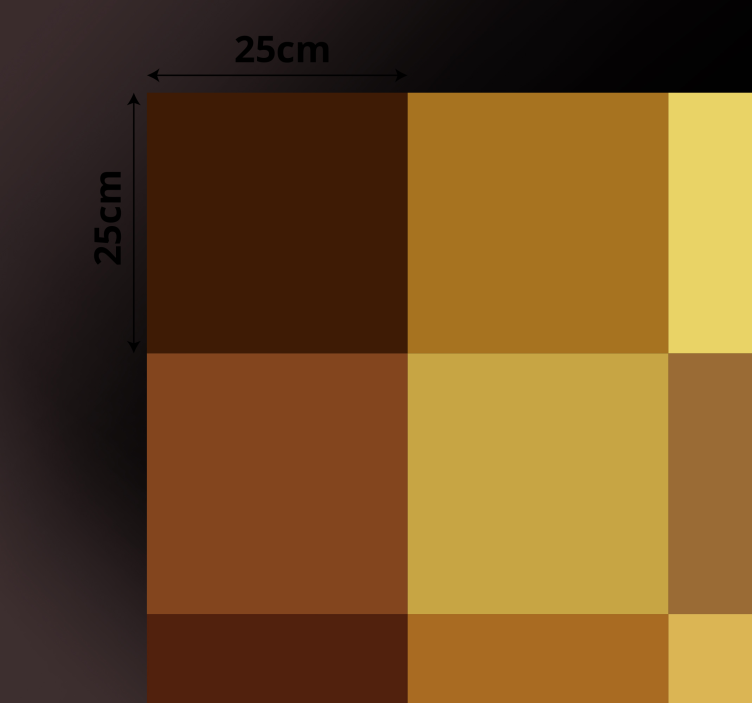 기하학적 효과 비닐 카펫 파란색 체크 무늬 패턴 - TenStickers