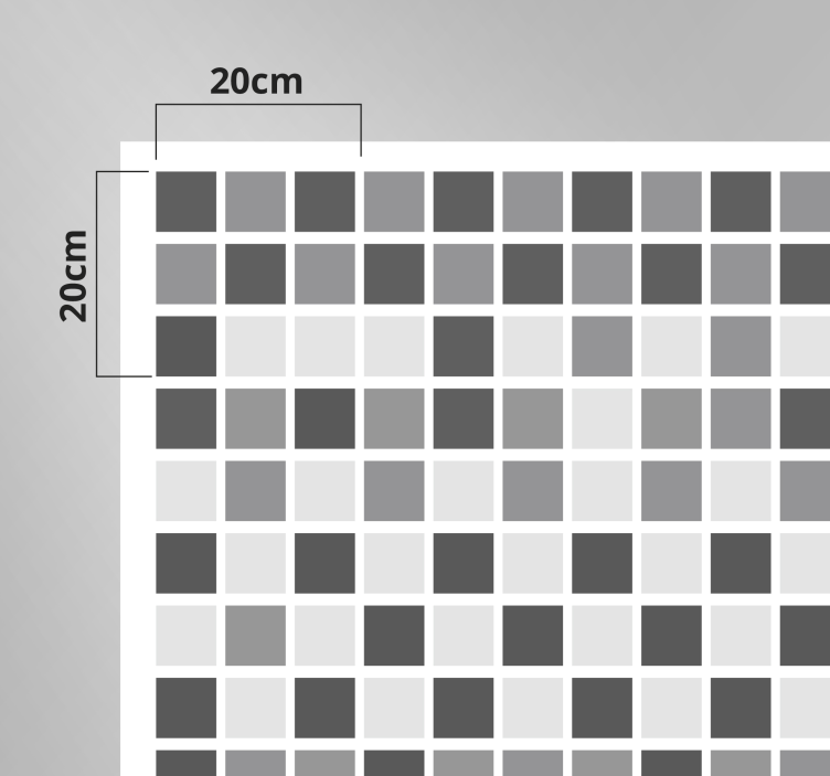 욕실용 비닐 카펫 회색 음영 - TenStickers