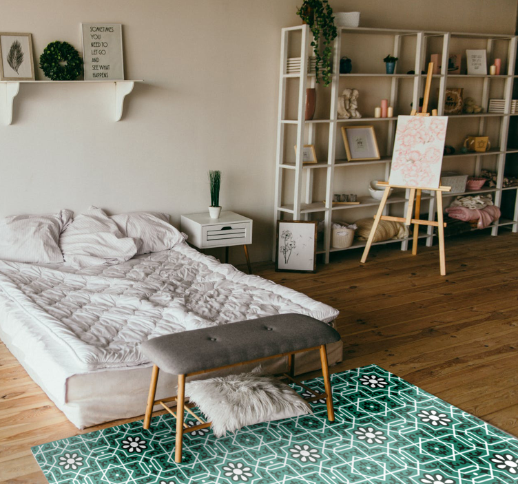 비닐 카펫 타일 효과 모로코 패턴 - TenStickers