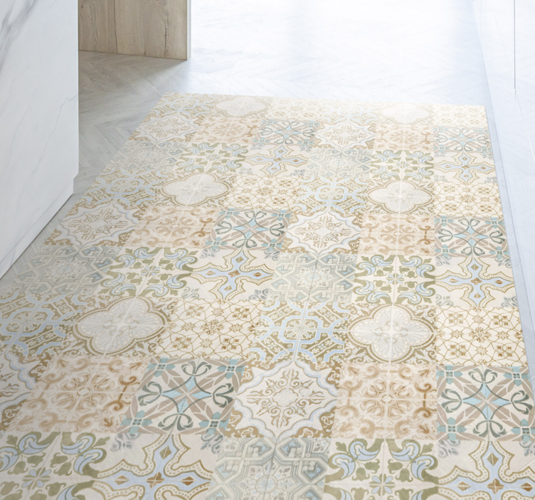 오래된 유물 스페인 스타일 타일 카펫 - TenStickers