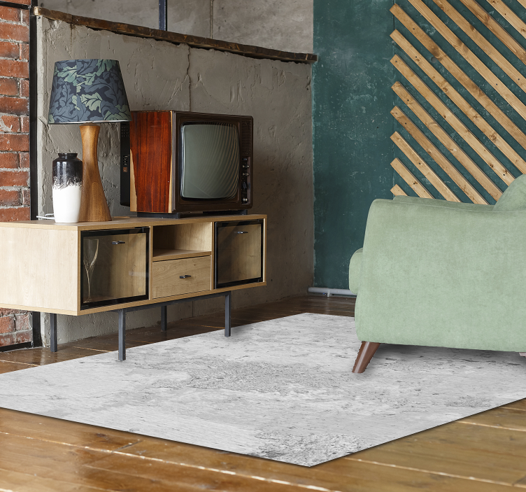 멋진 흰색 시멘트 비닐 깔개 - TenStickers