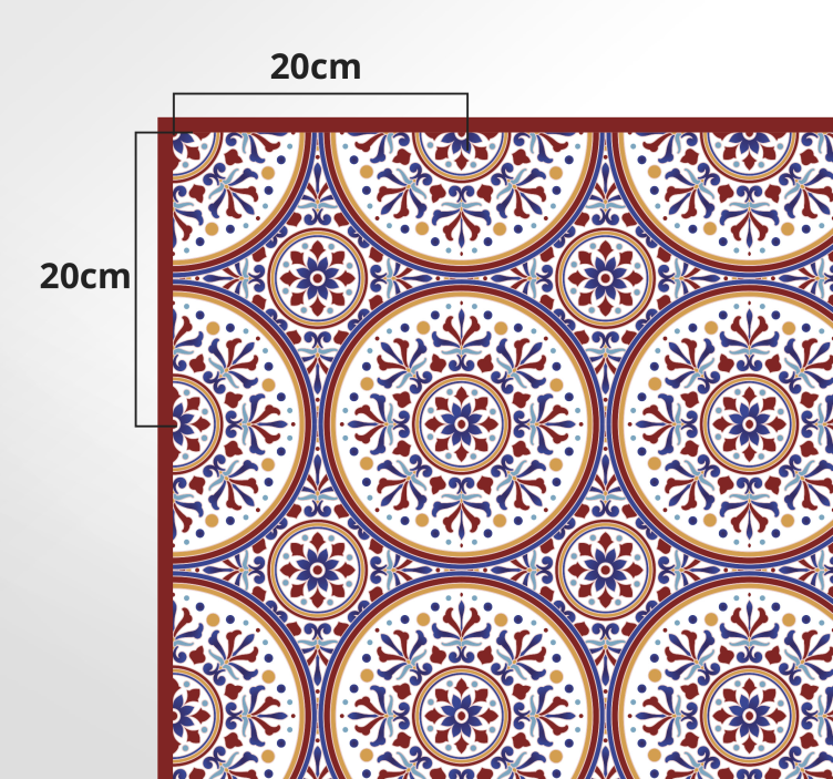 마졸리카 타일 비닐 홀 러그 - TenStickers