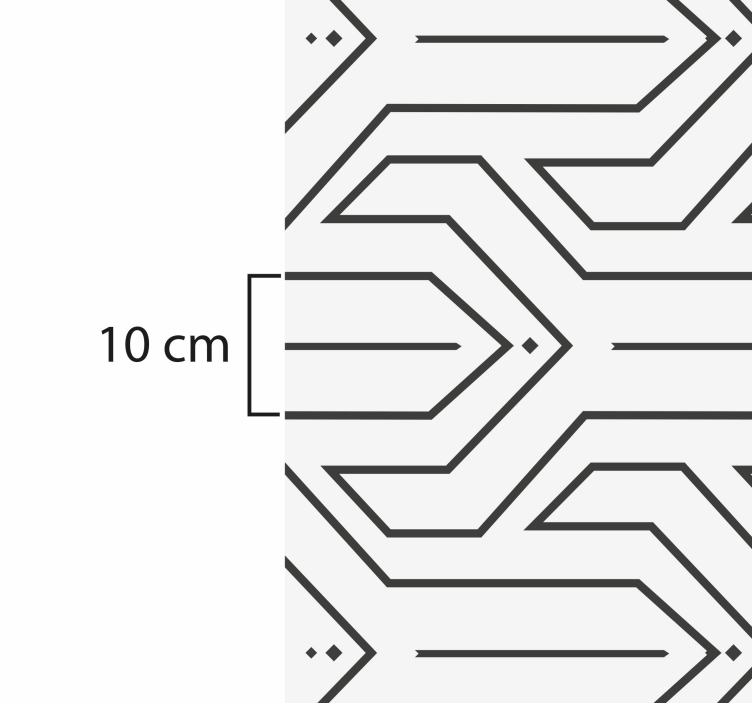 기하학적 효과 비닐 카펫 패턴 기하학 - TenStickers