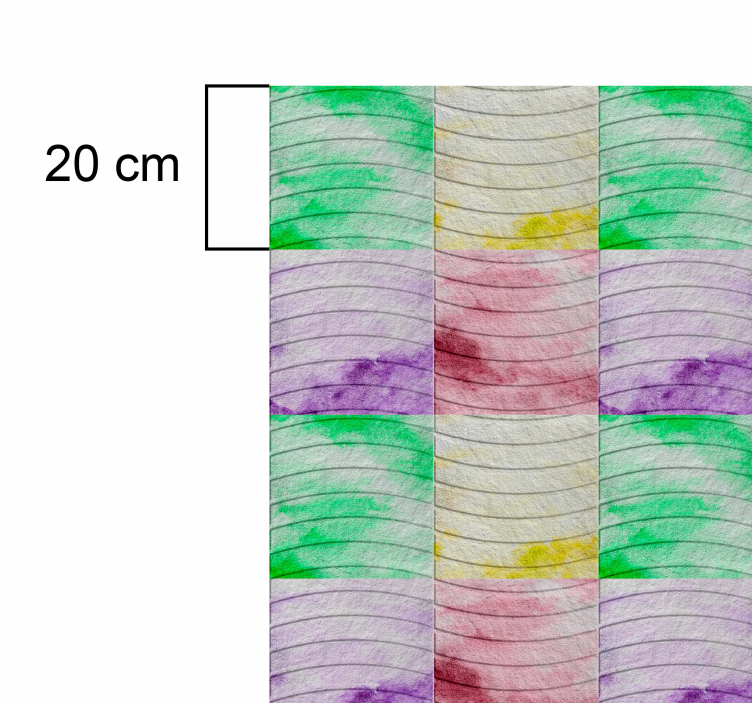 거실용 비닐 깔개 람블라스 타일 - TenStickers
