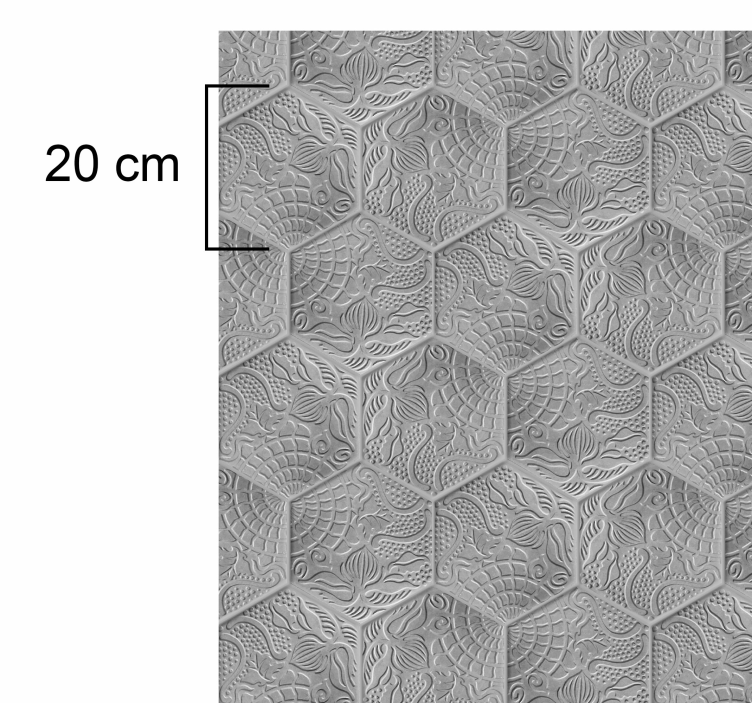 거실용 비닐 깔개 얼룩진 가우디 타일 - TenStickers