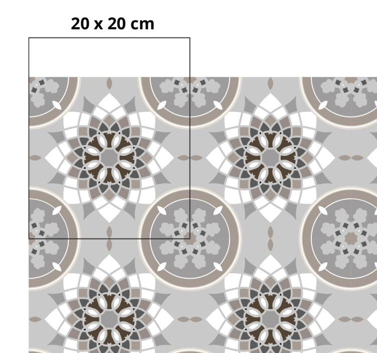 모자이크 효과 비닐 카펫 모자이크 만화경 - TenStickers