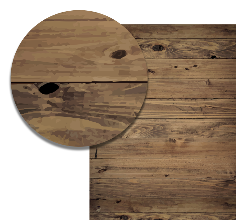 낡은 나무 효과 비닐 러그 - TenStickers