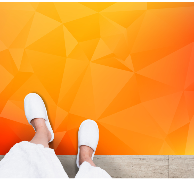 거실용 비닐 깔개 기하학적 그라데이션 효과 - TenStickers