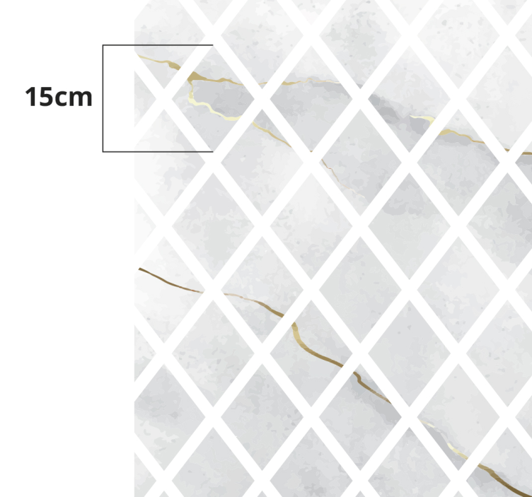 다이아몬드와 beija 석재 바닥 타일 - TenStickers