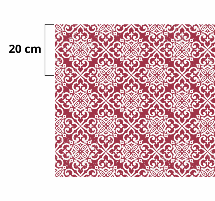 만다라 비닐 카펫 복잡한 만다라 모티브 - TenStickers