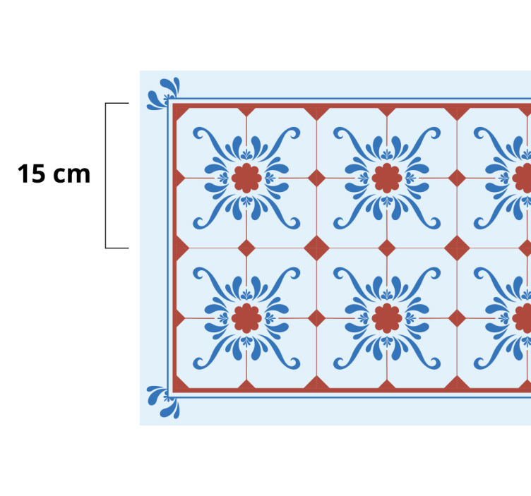 비닐 카펫 타일 효과 장식용 타일 - TenStickers
